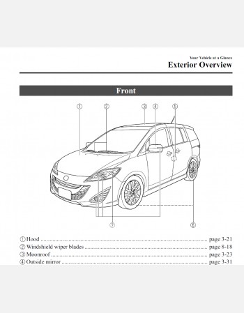 mazda premacy 2017 owners manual